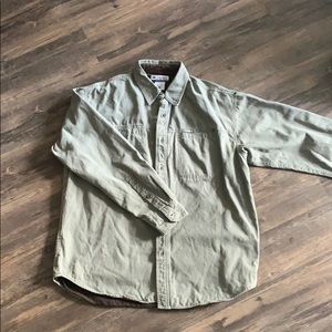 Columbia Gray Fleece-Lined Denim Jacket Medium